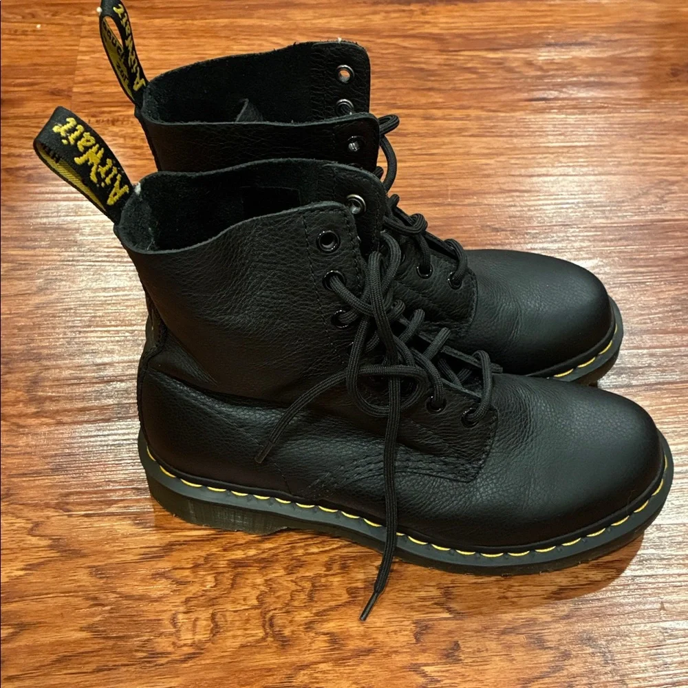 Doc marten 1469 pascal black boots sz8 - Picture 2 of 6